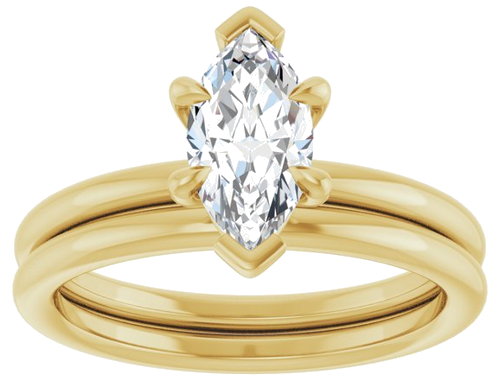 Sužadėtuvių Žiedas „Claw-Prong Solitaire“ 14k yellow gold Marquise 9.5mm x 5mm (8)