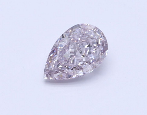 0.51 carat Fancy Light Purplish Pink-SI1 Natūralus Pear Deimantas (1)