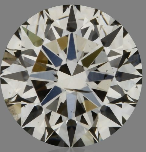 0.61 carat K FAINT BROWN-SI2 Excellent cut Natūralus Round Deimantas (1)