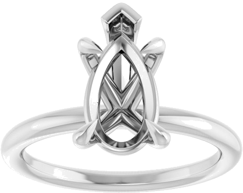 Sužadėtuvių Žiedas „Claw-Prong Solitaire“ 925 Sidabro Pear 11.5mm x 7mm (3)