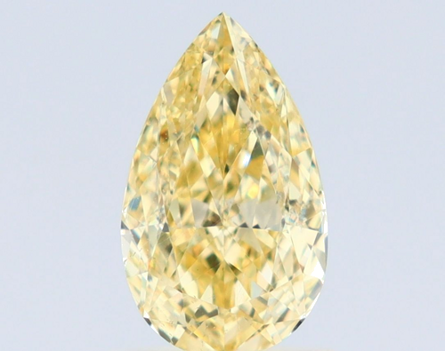 1.02 carat Fancy Yellow-SI1 Natūralus Pear Deimantas (1)