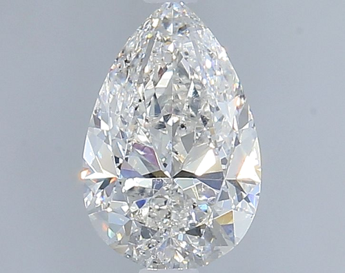1.0 carat F-SI1 Natūralus Pear Deimantas (1)