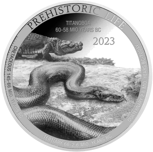 1 oz Titanoboa 2023 Kongas sidabrinė moneta (1)