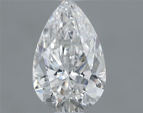 0.43 carat F-SI2 Natūralus Pear Deimantas (1)