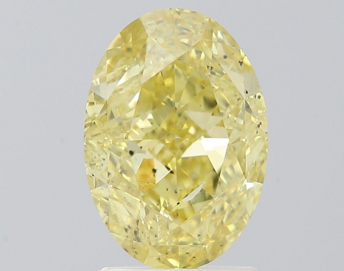 2.58 carat Fancy Intense Yellow-SI2 Natūralus Oval Deimantas (1)