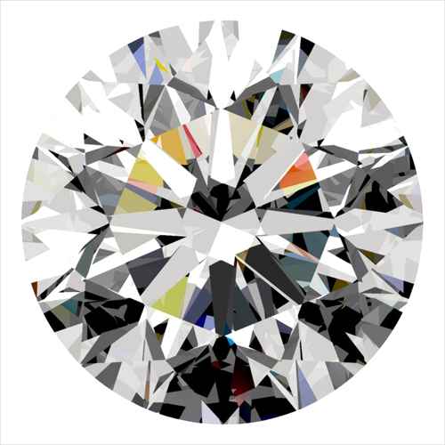 0.45 carat D-VVS2 Excellent cut Natūralus Round Deimantas (1)