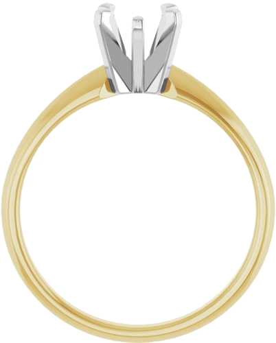 Sužadėtuvių Žiedas „Solitaire“ 14k yellow/white gold Pear 7mm x 5mm (2)
