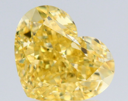 2.02 carat Fancy Intense Yellow-VS1 Natūralus Heart Deimantas (1)