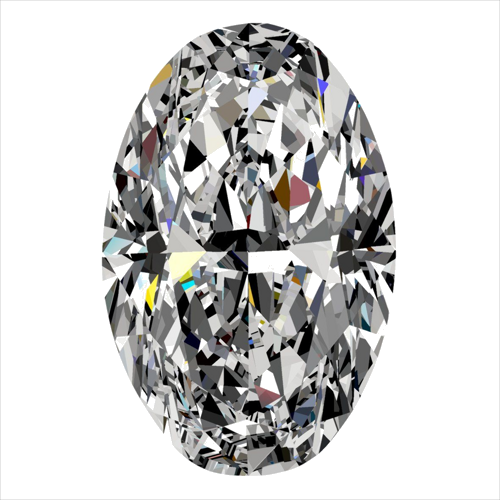 0.3 carat J-SI1 Natūralus Oval Deimantas (1)
