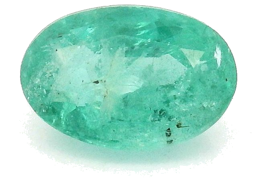 0.54 carat GREEN Oval Smaragdas (1)