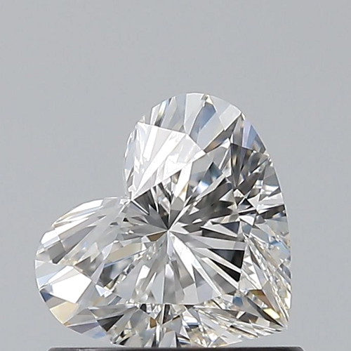 0.7 carat H-VVS2 Natūralus Heart Deimantas (1)