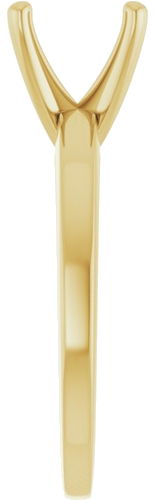 14K Yellow 8.2 mm Round Solitaire Engagement Ring Mounting (4)