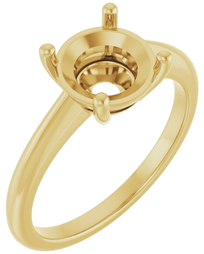 Sužadėtuvių Žiedas „Solitaire“ 18k yellow gold Round 8.2mm (1)
