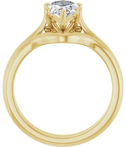 Sužadėtuvių Žiedas „Solitaire“ 14k yellow gold Marquise 12mm x 6mm (7)