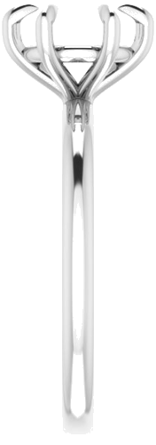 Sužadėtuvių Žiedas „Solitaire“ 585 Baltojo Aukso Round 7.4mm (3)