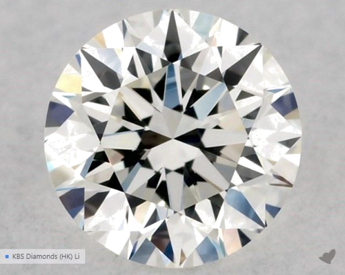 0.51 carat H-VVS2 Excellent cut Natūralus Round Deimantas (1)