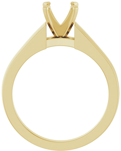 Sužadėtuvių Žiedas „Solitaire“ 585 Geltonojo Aukso Round 6.5mm (2)