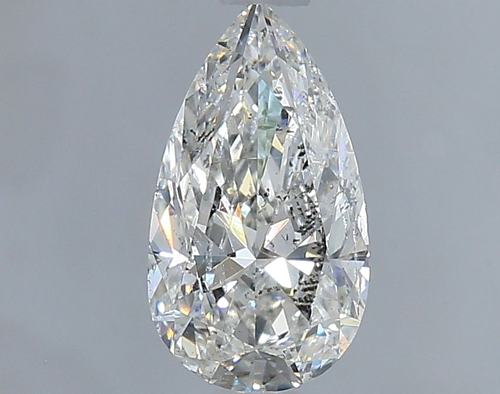 0.9 carat I-SI1 Natūralus Pear Deimantas (1)