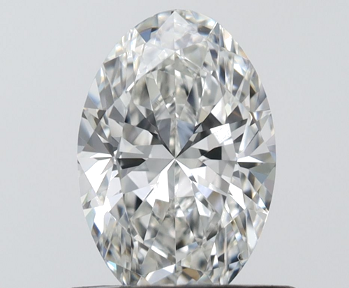 0.6 carat H-VVS2 Natūralus Oval Deimantas (1)