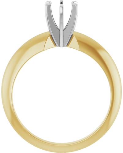 Sužadėtuvių Žiedas „Solitaire“ 14k yellow/white gold Round 4.8mm (2)