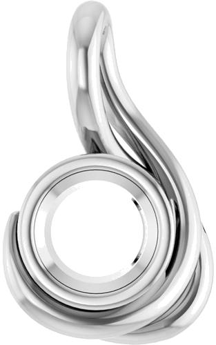 Platinum 5.5 mm Round Pendant Mounting (1)