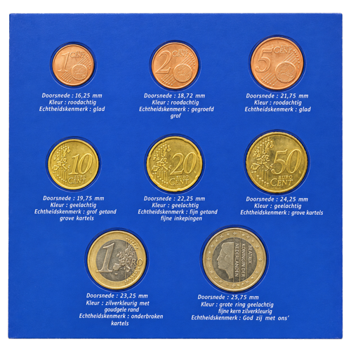 2000 Nīderlande Eiro monētu komplekts (2)
