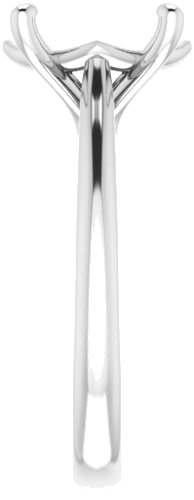 Sužadėtuvių Žiedas „Solitaire“ 585 Baltojo Aukso Oval 11mm x 9mm (4)