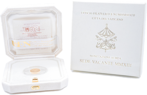 3 g Vatikānas 10 € zelta monēta - Sede Vacante 2013 (4)