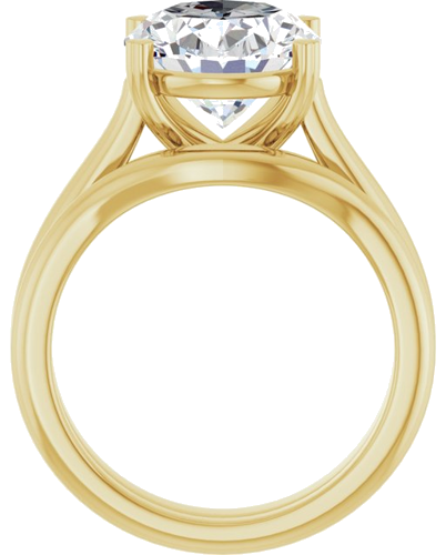 Sužadėtuvių Žiedas „Hearts on Top™“ 14k yellow gold Oval 12mm x 10mm (7)