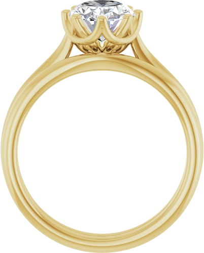 Sužadėtuvių Žiedas „Solitaire“ 14k yellow gold Oval 9mm x 7mm (7)