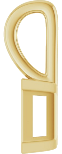 Pakabukas „Solitaire“ 14k yellow gold Emerald 5mm x 3mm (3)