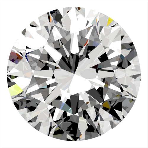 0.4 carat F-SI1 Excellent cut Natūralus Round Deimantas (1)