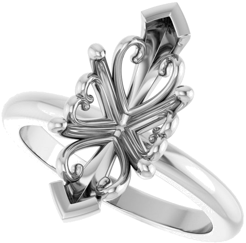 Sužadėtuvių Žiedas „Solitaire“ 14k white gold Marquise 15mm x 7mm (5)