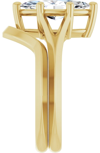 Sužadėtuvių Žiedas „Solitaire Split Shank“ 14k yellow gold Marquise 12mm x 6mm (9)