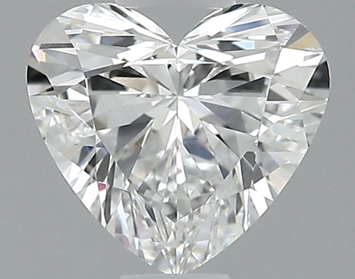 0.6 carat F-VVS2 Natūralus Heart Deimantas (1)