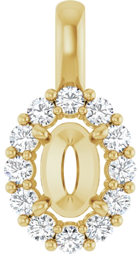 14K Yellow 6x4 mm Oval 1 5 CTW Natural Diamond Semi-Set Pendant (1)