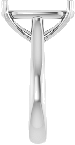 Sužadėtuvių Žiedas „Hearts on Top™“ 14k white gold Elongated Cushion 14mm x 10mm (4)