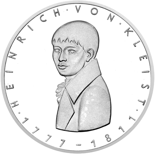 1977 Heinrich von Kleist Germany 5 Mark silver coin (1)
