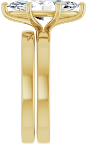 Sužadėtuvių Žiedas „Solitaire“ 14k yellow gold Marquise 14mm x 7mm (9)