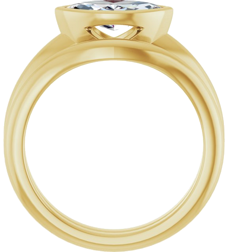 Sužadėtuvių Žiedas „Bezel-Set Solitaire“ 14k yellow gold Marquise 10mm x 5mm (7)