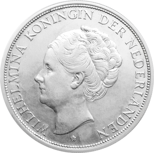 2½ Gulden Wilhelmina I (1929-1940) Netherlands silver coin (1)