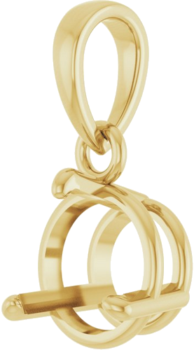 Pakabukas „Round 3-Prong“ 14k yellow gold Round 7mm (2)