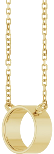 Pakabukas „Bezel-Set Solitaire“ 14k yellow gold Round 7mm (2)