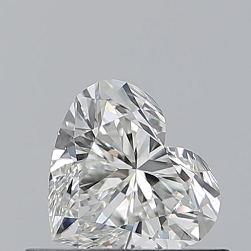 0.51 carat H-VVS1 Natūralus Heart Deimantas (1)