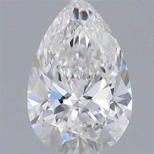 0.51 carat F-VS1 Natūralus Pear Deimantas (1)