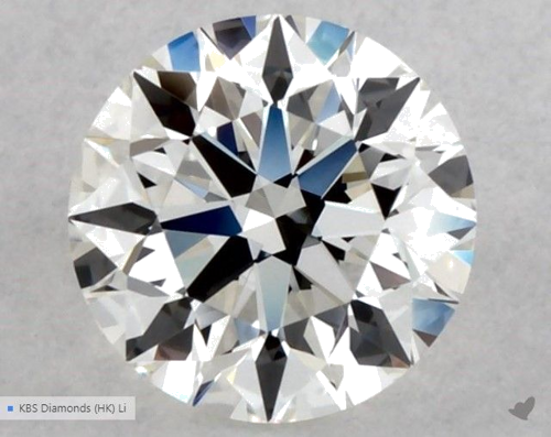 0.51 carat G-VVS2 Excellent cut Natūralus Round Deimantas (1)