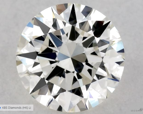 0.3 carat J-VS2 Excellent cut Natūralus Round Deimantas (1)