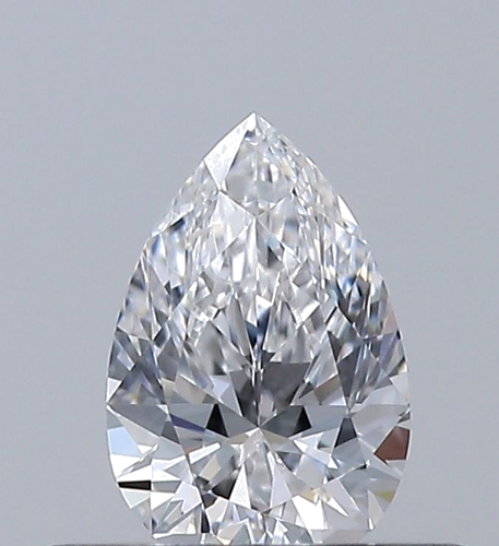 0.32 carat D-VVS1 Natūralus Pear Deimantas (1)