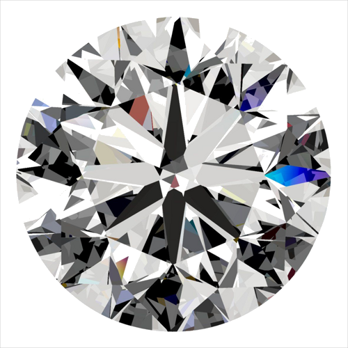 0.4 carat E-SI2 Very Good cut Natūralus Round Deimantas (1)