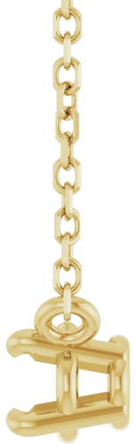 Pakabukas „Solitaire“ 585 Geltonojo Aukso Oval 6mm x 4mm (3)